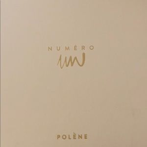 Polene Numero Uno bag in black in leather/suede